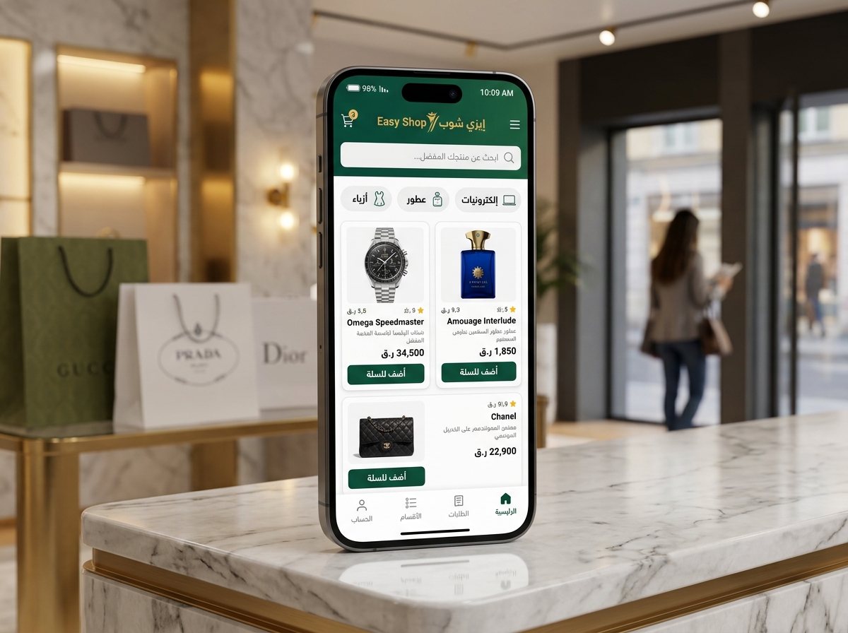 تطبيق إيزي شوب للتسوق (Easy Shop)
